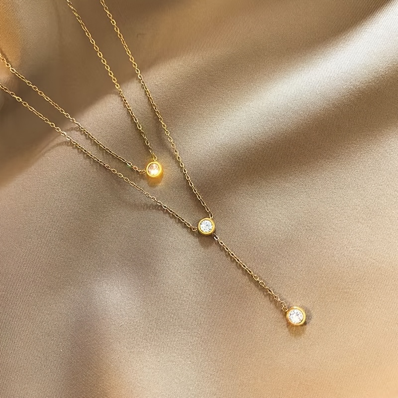 Women's Gold-Plated Double-Layer Necklace — Elegant Everyday Wear